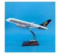 ZOUSANG Decorate Airplane 1:200 for Aviones de Singapur, Modelo de avión A380 de 36CM con Base, Modelo de exhibición Coleccionable de Resina for Collection or Gift