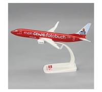 ZOUSANG Decorate Airplane 1:200 for TUI Airline B737-800 ABS Modelo de avión Montaje Resina simulación Escala avión Modelo estático for Collection or Gift