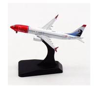 ZOUSANG Decorate Airplane 1:400 for Aviones de LN-BKA de B737-8MAX de Norwegian Airlines, Modelo de avión, Modelo estático de aleación for Collection or Gift