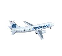 ZOUSANG Decorate Airplane 1:400 for Pan Am Airlines B737-400 N407KW Aviones de aleación avión réplica Modelo de avión a Escala for Collection or Gift