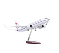 ZOUSANG Decorate Airplane 1/85 47CM for China Air Force One 737 B737 avión con luz y Rueda Modelo de avión de Resina Fundido a presión for Collection or Gift (Color : Without Light)