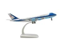 ZOUSANG Decorate Airplane 20CM 1:400 For Air Force One 747 B747-300 Model with Base Landing Gear Alloy Aircraft Plane Model for Collection or Gift(Color:20CM)