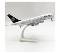 ZOUSANG Decorate Airplane 20CM 1:400 for avión Lufthansa Airlines A380 con Tren de Aterrizaje Modelo de aleación avión Airbus for Collection or Gift