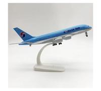 ZOUSANG Decorate Airplane 20CM 1:400 for Aviones Korean Air Airlines A380, avión con Tren de Aterrizaje, Modelo de aleación for Collection or Gift