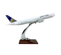 ZOUSANG Decorate Airplane 32CM for United Airlines B777-300 B777 avión Resina plástico avión simulación Escala avión for Collection or Gift