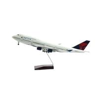 ZOUSANG Decorate Airplane 46 cm for Delta Boeing 747 avión Modelo de avión Diecast Resina 1:160 Aviones a Escala con luz y Rueda for Collection or Gift (Color : No Light)