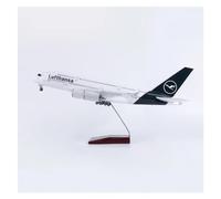 ZOUSANG Decorate Airplane Avión Ligero y de Resina for colección, 1/160, 45,5 CM, for aerolínea Lufthansa 380 A380, Modelo W, Nueva Pintura for Collection or Gift(Color:Without Light)