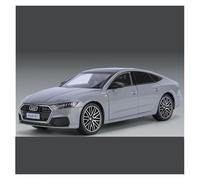 ZOUSANG Display Cars 1/24 para vehículo de aleación fundida a presión A7, modelo estático en miniatura, escala de simulación, coche, sala de estar, colección de decoración o regalo (plateado)