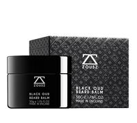ZOUSZ Bálsamo De Oud Negro Para Barba - Ungüento Clásico con Aroma a Madera para Cuidado de Piel y Cabello de Hombres: Aceites de Aguacate, Argán y Macadamia, Acondicionador y Anticaspa - 50g
