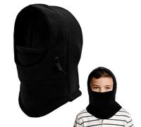 Zouwel Pasamontañas para niños de 5 a 12, gorro de invierno térmico de forro polar, máscara de esquí, gorro de tormenta, calentador de orejas, gorro para ciclismo, máscara facial bajo el casco