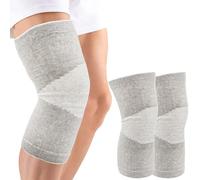 Zouwel Rodillera de Bambú 2 Piezas, Rodillera para Hombre y Mujer, Banda de Soporte para la Rodilla con Compresión para Voleibol, Entrenamiento, Rodillera para Artrosis, Rodillera Deportiva, Mangas