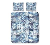ZouZou Funda nórdica, Raso, Azul, 200 X 200 cm