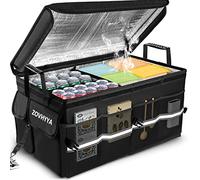 ZOVHYYA Organizador de maletero de coche - 68L de gran tamaño - Caja de almacenamiento de coche impermeable portátil plegable aislante con 2 asas y cuerdas de fijación para almacenamiento o camping al
