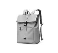 ZOVYRON Mochila impermeable para hombre y mujer, mochila para laptop de 15.6 pulgadas, mochila enrollable grande para el trabajo, viajes y universidad, Light Grey, L, moda