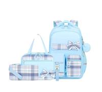 ZOVYRON Mochilas escolares para niñas, mochila escolar para niños, resistente al agua, mochila de 3 piezas con bolsa de almuerzo y estuche para lápices, más práctica que las bolsas ordinarias, ideal
