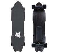 Zowdrix MonopatíN EléCtrico con Mando A Distancia, E-Longboard para Desplazamientos Diarios De 300 W, MonopatíN Longboard Completo con áNgulo De Subida del 18% para Adultos E
