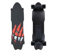 Zowdrix MonopatíN EléCtrico con Mando A Distancia, E-Longboard para Desplazamientos Diarios De 300 W, MonopatíN Longboard Completo con áNgulo De Subida del 18% para Adultos B