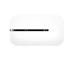 Zowee Mobile WiFi E5576 Router Wi-Fi móvil 4G LTE (CAT4), Velocidad de Descarga de hasta 150 Mbps, batería 1500 mAh, no Requiere configuración, WiFi portátil, Blanco