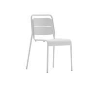 ZOWN Set de 2 Sillas de Jardín Metálicas Alma Blanco Roto para Exterior