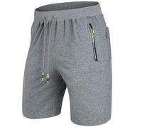 ZOXOZ Verano Pantalón Corto Hombre Shorts Bolsillos Laterales Pantalon Corto Hombre Deporte Algodon Pantalones Cortos Hombre Gris 3XL