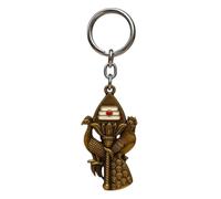 ZOXXIE Llavero prémium de latón de Lord Murugan Vel Mayura | Llavero de latón de pavo real divino y gallo, regalo religioso hindú tamil | Llavero con símbolo de Murugan Vel auspicioso