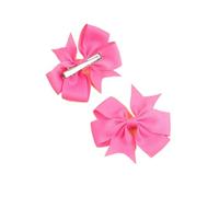 ZOYA Premium Elegantes pinzas rosa oscuro para niña - Pack de 2 piezas de 8 cm, adornos para el pelo a la moda