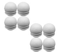 Zoyay Medioesférico Tapones Tubos/Plástico Cubierta Tubo Final/Insertos de Patas Mesa Acanalada para Patas Muebles Silla Se utiliza para varios tubos de hierro de metal Blanco-8pcs_40mm