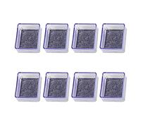 Zoyay Protector Patas Sillas de Mesa Silicona transparente con fieltro Muebles Cubiertas Patas de Goma Sillas Tapones Para Callar Suelo Madera Oficina Cocina,Cuadrado-transparente_8pcs_60-60mm