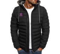 ZOYTPRZ Chaquetas de Plumas con Capucha para Hombre de Linkin Park, Abrigo Ligero de Invierno con Capucha y Cremallera Completa, Ropa de Abrigo Desmontable a Prueba de Viento con Bolsillos,B-M
