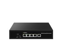 ZOZ03Y0 Conmutador 10G de 5 puertos gestionado por la web, interruptor de red gestionado inteligente de 10000 Mbps, interruptor Ethernet de laboratorio doméstico LACP/VLAN/DHCP cliente (adaptador de