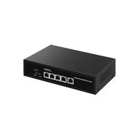ZOZ03Y0 Conmutador de red gestionado por la web de 5 puertos 10 Gb 1000 Mbps 10 G, interruptor Ethernet inteligente fácil de administrar para laboratorio doméstico LACP/VLAN/DHCP cliente (adaptador de