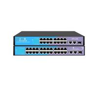 ZOZ03Y0 POE Switch 16/24 puertos 100Mbps Ethernet Smart Switch RJ45 Hub Ethernet con alimentación interna Oficina Network Hub para cámara IP (16 puertos POE)