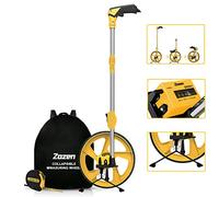 Zozen Distance Measuring Wheel in Feet and Inches, Collapsible Measure Wheel - Imperial Industrial with Big Kickstand to Keep Stand, Include Backpack and Tape Ruler, Adapt to Various Roads.