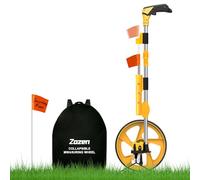 Zozen Distance Measuring Wheel in Feet and Inches, Collapsible Measure Wheel - Imperial Industrial with Big Kickstand to Keep Stand, Include Backpack and Tape Ruler, Adapt to Various Roads.