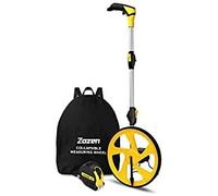 Zozen Rueda de medición de metro, plegable/Unidades métricas [hasta 9,9999 m], medición desplazamiento, mochila, restablecimiento con un solo botón/soporte para mantenerse en pie/flecha inicio.