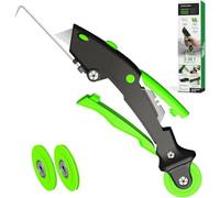 Zozen Versatile Screen Roller Tool, 3 en 1 herramienta de manutención/corrugada de cortina, bobina + ganchos + decoración - 3 piezas con diferentes rodillos con rodamientos, ganchos de d.