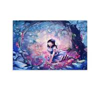 ZOZO HOUSE Anime Girl Sitting Under The Tree Impresión de imagen 24 x 36 pulgadas (60 x 90 cm)