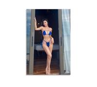 ZOZO HOUSE Girl in A Blue Bikini Standing in The Doorway Impresión de imagen de 24 x 36 pulgadas (60 x 90 cm)