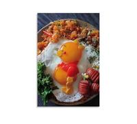 ZOZO HOUSE Póster de A Little Bear Made of Rice And Eggs45, 16 x 24 pulgadas (40 x 60 cm)
