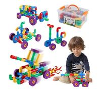 ZoZoplay Juego de 96 piezas para bicicleta tubular, boquillas y articulaciones, diseño educativo para niños a partir de 3 años, multicolor