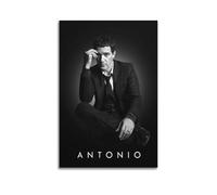 ZPAOWUFB Póster de actor de Antonio Banderas, pintura decorativa, lienzo, póster de pared e imagen artística moderna para decoración de dormitorio familiar, 20 x 30 cm