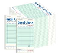 ZPARIK - Cuaderno de cheques de invitado para camareros, libros de camarero verdes para camareros, bloc de notas de camarero para restaurantes (60/3000 unidades)