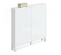 Zpatero recibidor color blanco estrecho mary 97x98x17 cm