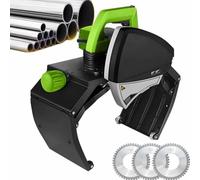 ZPBLWT Cortatubos Eléctrico Automático Industrial, 3 Hojas de Sierra, Potencia 1000W/1750W, Motor de Alta Velocidad 2900/3200rpm para Tuberías de Acero, Cobre y PVC, 220V