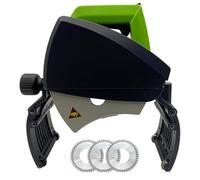 ZPBLWT Cortatubos Eléctrico Automático Industrial con 3 Hojas de Sierra, Motor de Cobre Completo, Agujero Central 62mm para Cortar PVC/Hierro/Acero/Aluminio y Cobre