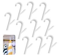 Zpeiran 10 Piezas Gancho Toallero para Radiador,Ganchos para Radiador Baño de Plástico Duradero,No Requiere Perforación,Se Adapta a Todos los Radiadores Estándar