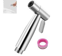 Zpeiran Kit de Pulverizador de Bidé de Mano,Pulverizador de Bidé de Mano de Acero Inoxidable 304 para Inodoro,para Limpieza de Inodoros,Limpieza de Mascotas,Higiene Personal Ducha Bidet para WC