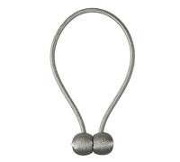 Zpengtai Abrazaderas Cortinas 2 PCS Magnético Pearl Bola Cortina Corbata Backs Holdbacks Hebilla Clips Accesorio Cortina Rodas Accesorios Abrazadera Cortinas(Silver Grey)