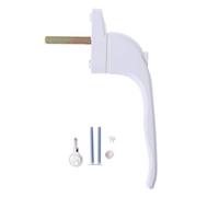 Zpengtai Manilla Ventana Manija de Ventana Universal Blanca - Bloqueo con Llave for Doble acristalamiento Manilla Puerta Ventana