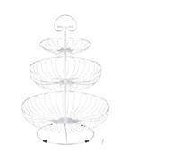 ZPFDSG Frutero de Varios Niveles Fruteros De Hierro Forjado, Cestas De Frutas, Grandes Soportes For Frutas, Organizadores For Encimeras De Cocina Y Mesas De Comedor(White)